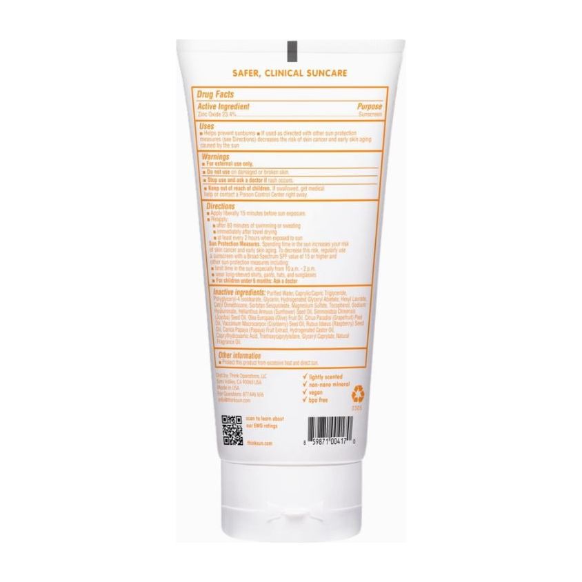 Thinkbaby Sunscreen SPF50 6 oz. Sun &amp; Insect Protection ThinkBaby