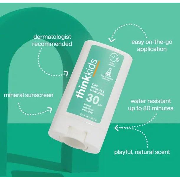 Thinksport Kids Sunscreen Stick- 30SPF Sun &amp; Insect Protection ThinkBaby