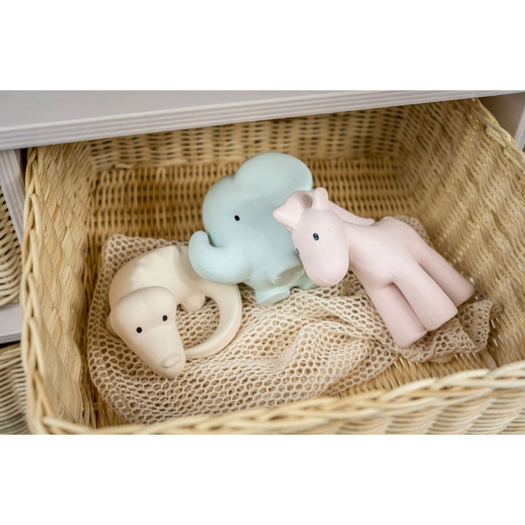 Tikiri Marshmallow Soft Natural Rubber Rattles, Bath Toys &amp; Teethers Pacifiers and Teething Tikiri