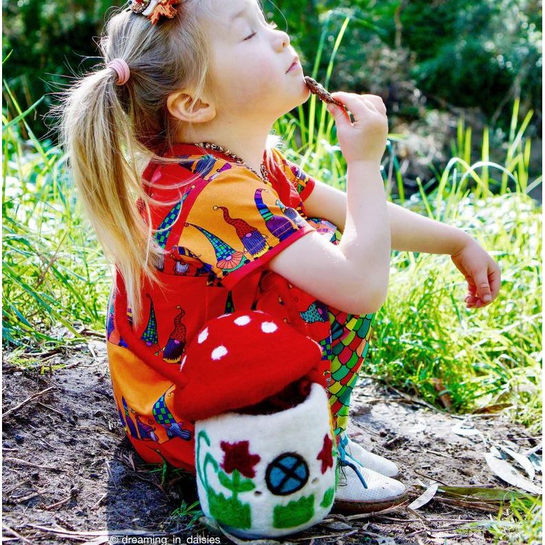 Tara Treasures Felt Mushroom Toadstool Bag Felt Toy Tara Treasures