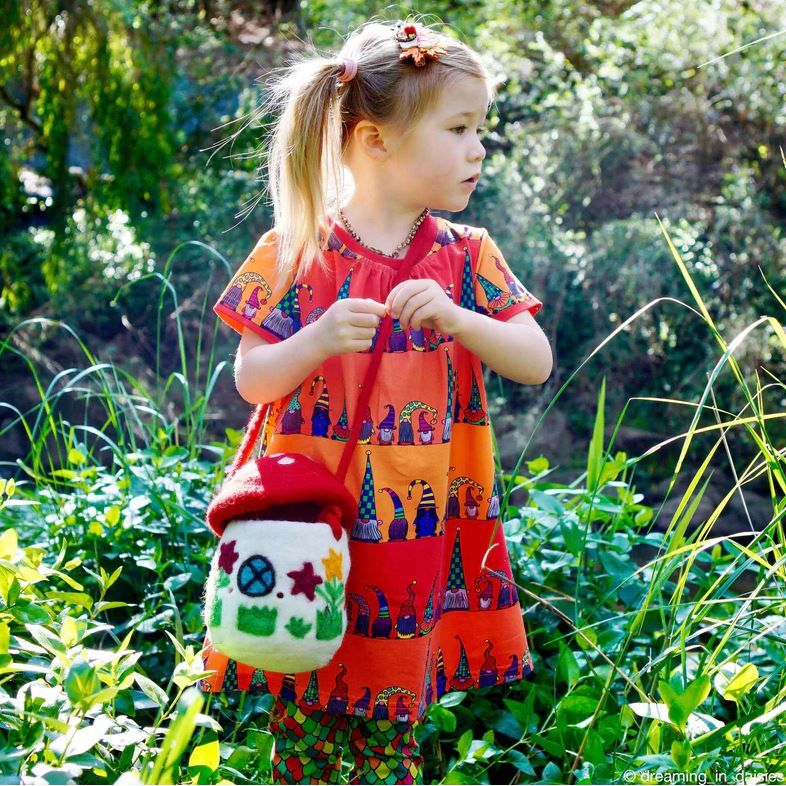 Tara Treasures Felt Mushroom Toadstool Bag Felt Toy Tara Treasures
