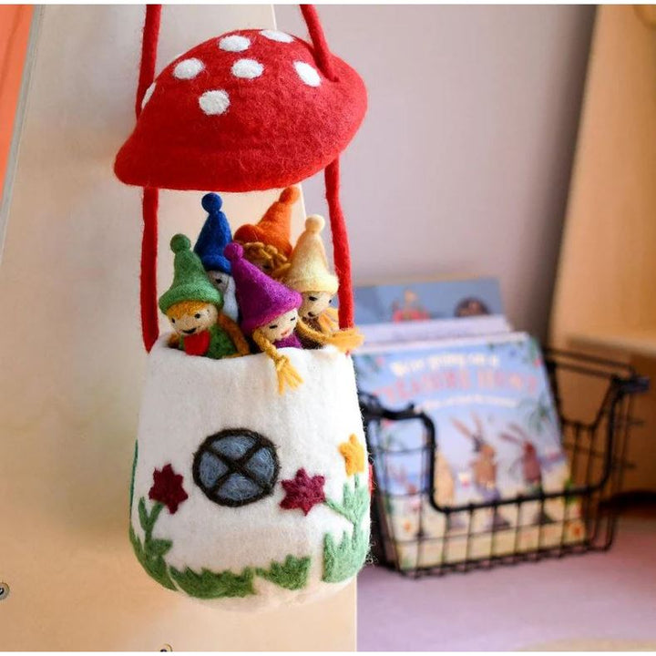Tara Treasures Felt Mushroom Toadstool Bag Felt Toy Tara Treasures