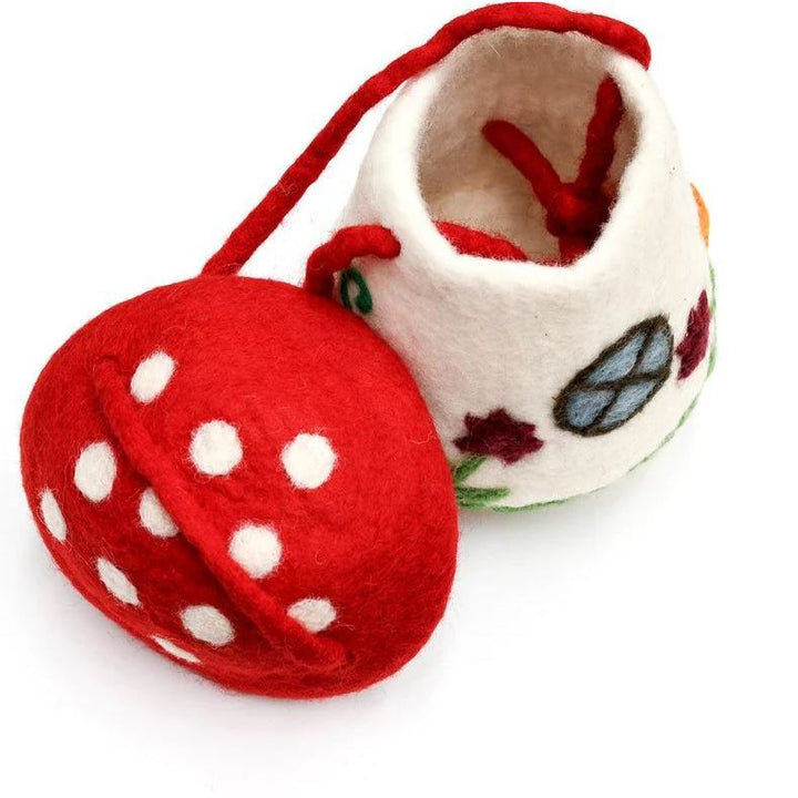 Tara Treasures Felt Mushroom Toadstool Bag Felt Toy Tara Treasures