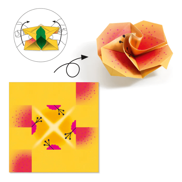 Djeco Tropics Origami Paper Craft Kit Art &amp; Craft Djeco