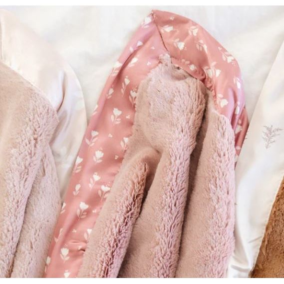 Saranoni Satin Back Mini Blankets Swaddles &amp; Blankets Saranoni Tulip  