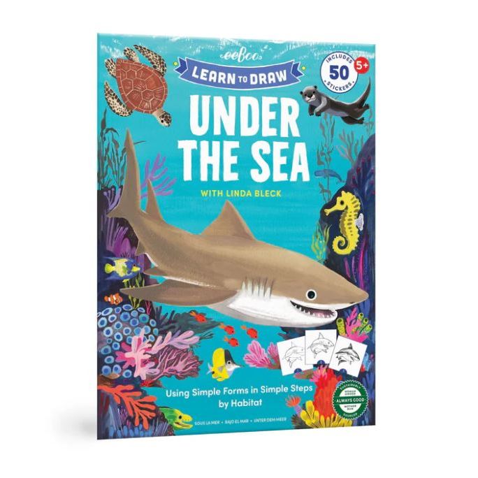 eeBoo Learn to Draw Under the Sea Sketchbook eeBoo