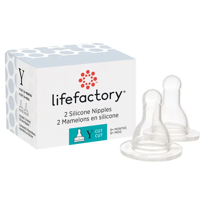 Lifefactory Bottle Nipples - 2 Pack Bottles &amp; Sippies Lifefactory Y Cut (fastest)  