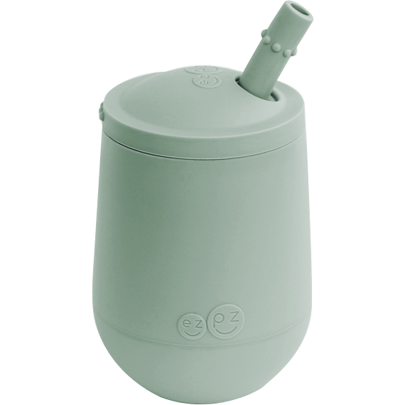 EZPZ Mini Cup + Straw Bottles &amp; Sippies EzPz Sage  