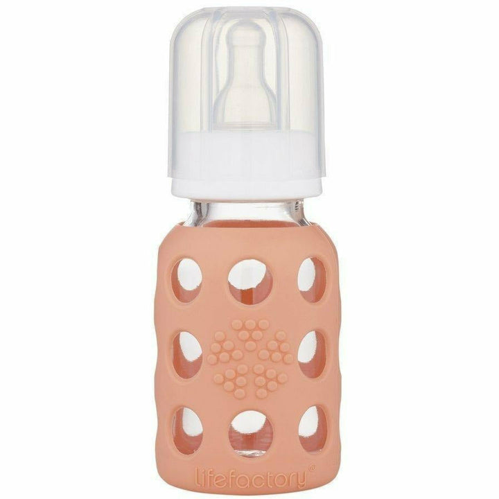 Lifefactory Glass Baby Bottles 4 oz. Bottles &amp; Sippies Lifefactory Cantaloupe 4 oz 