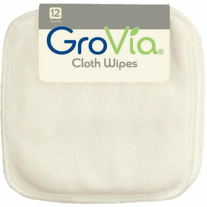 GroVia Reusable Cloth Diaper Wipes Accessories &amp; Laundry GroVia White  