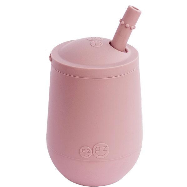 EZPZ Mini Cup + Straw Bottles &amp; Sippies EzPz Blush  