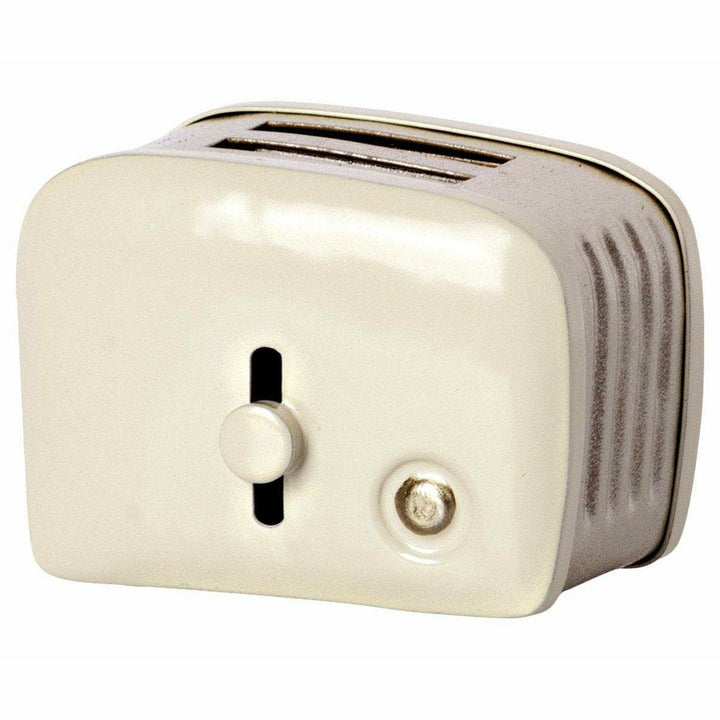 Maileg Miniature Toaster &amp; Bread- Off White Miniature Dollhouse Furniture Maileg