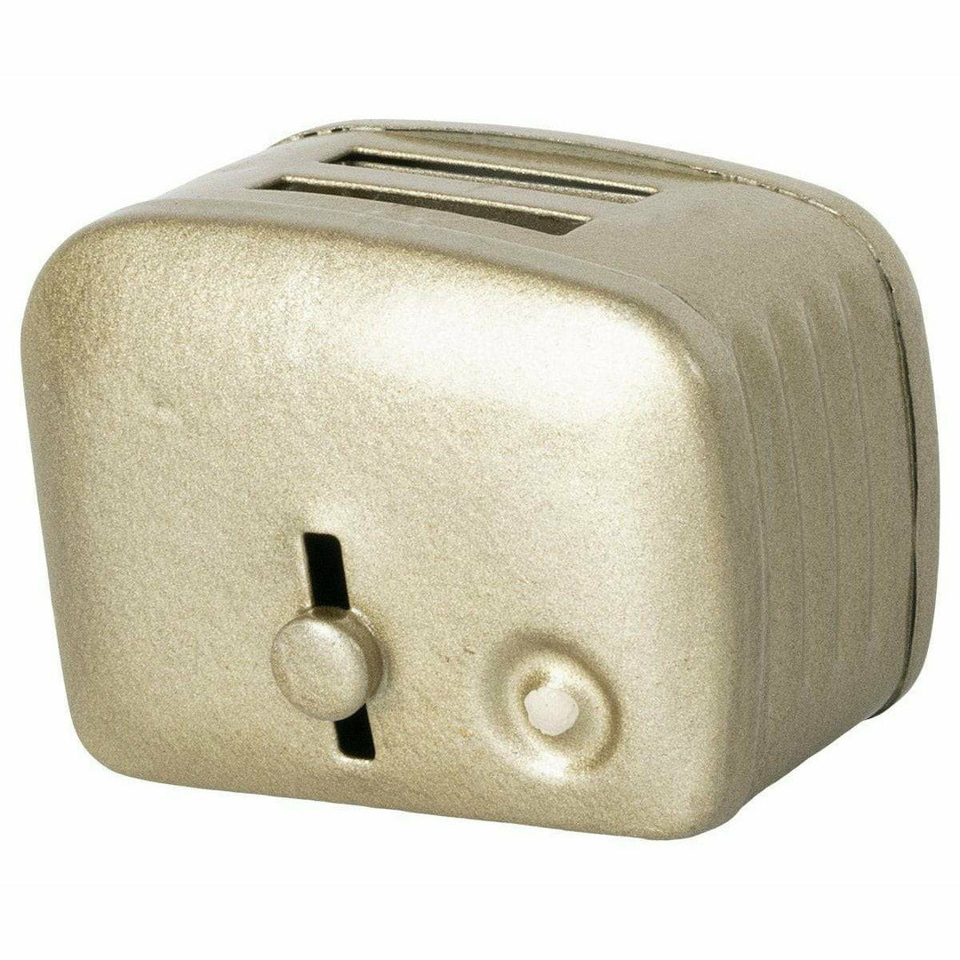 Maileg Toaster &amp; Bread- Silver Dollhouses and Access. Maileg   
