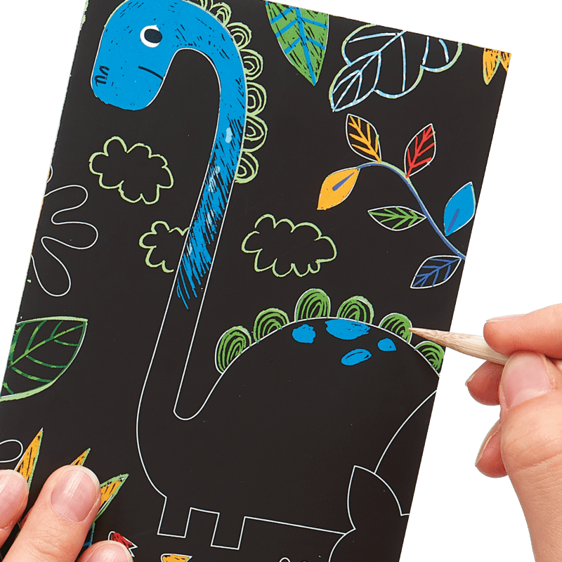 Ooly Mini Scratch &amp; Scribble Art Kit- Dino Days Art Kit Ooly   