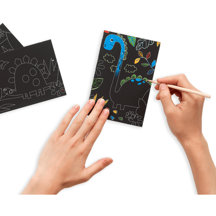 Ooly Mini Scratch &amp; Scribble Art Kit- Dino Days Art Kit Ooly   
