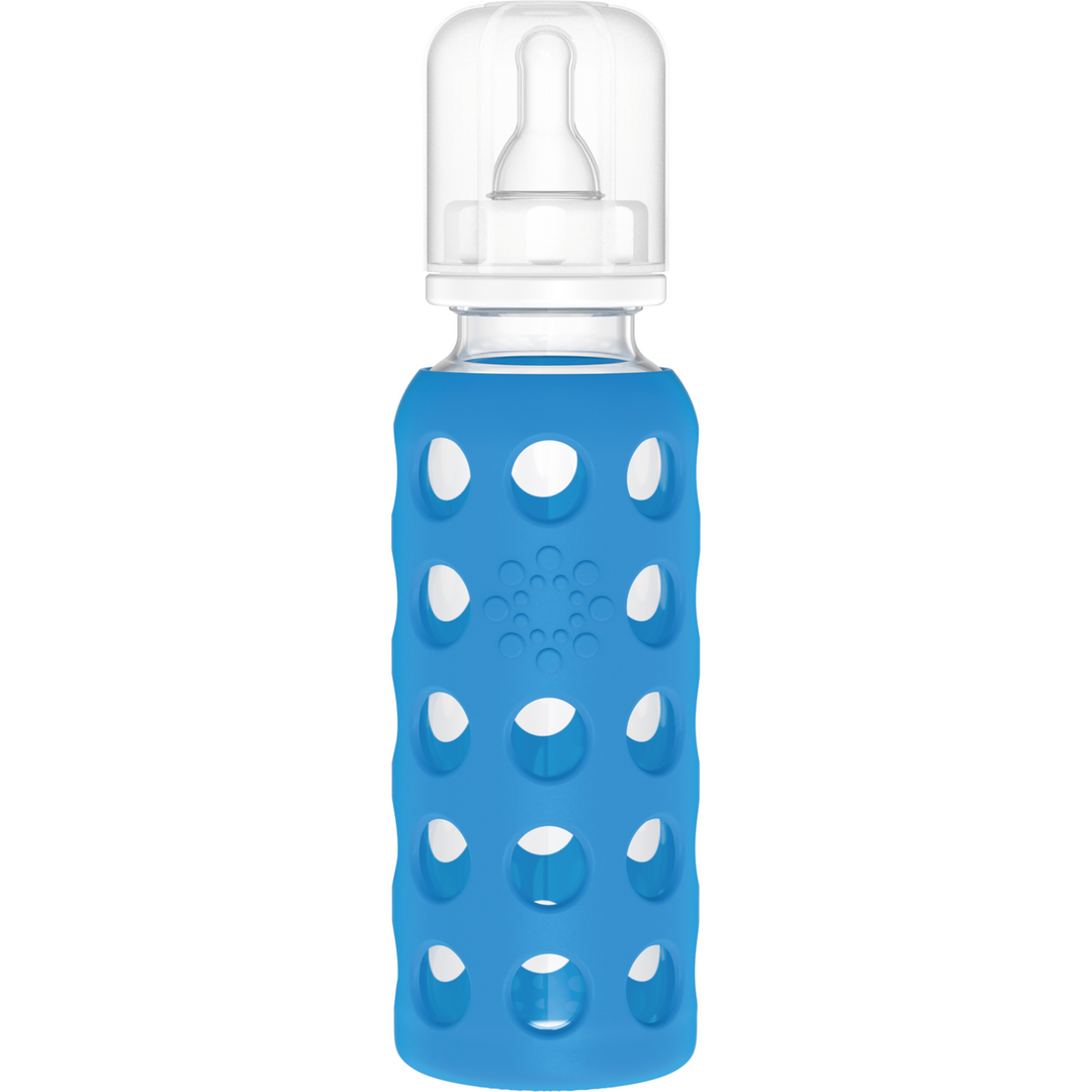 Lifefactory Glass Baby Bottles 9 oz. Glass Bottle Lifefactory Cobalt