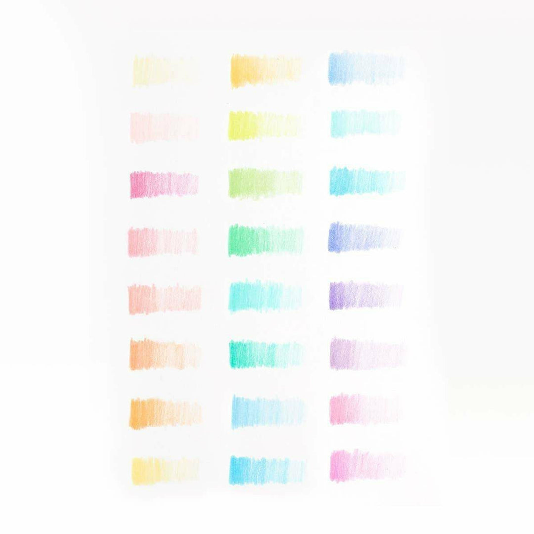 Ooly Pastel Hues Colored Pencils Set of 24 Colored Pencils Ooly