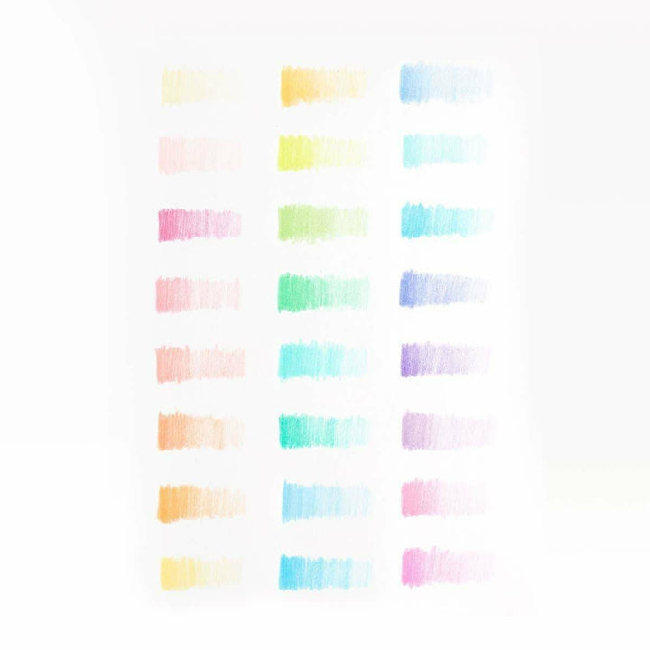 Ooly Pastel Hues Colored Pencils Set of 24 Colored Pencils Ooly