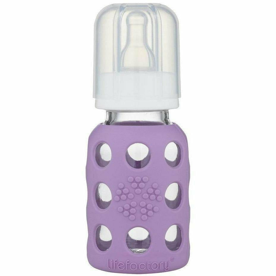 Lifefactory Glass Baby Bottles 4 oz. Bottles &amp; Sippies Lifefactory Lavender 4 oz 
