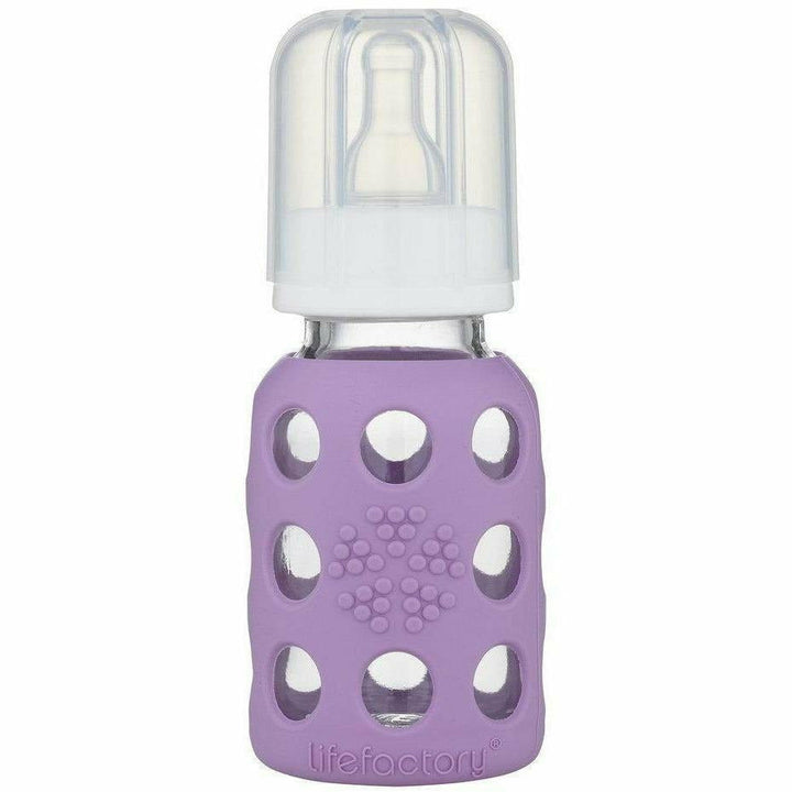 Lifefactory Glass Baby Bottles 4 oz. Bottles &amp; Sippies Lifefactory Lavender 4 oz 