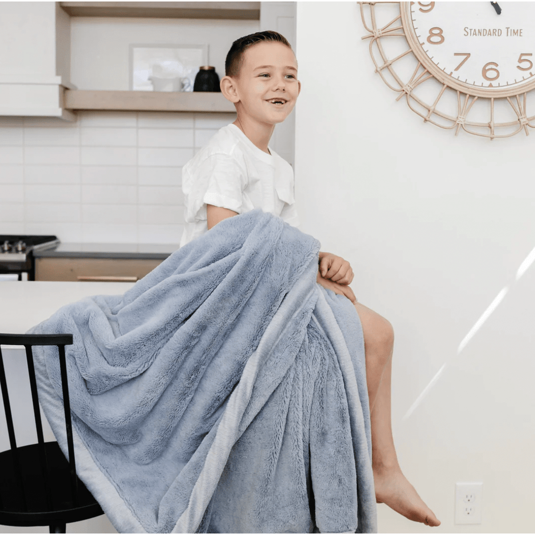 Saranoni Lush Toddler Blanket Swaddles &amp; Blankets Saranoni Storm Cloud  