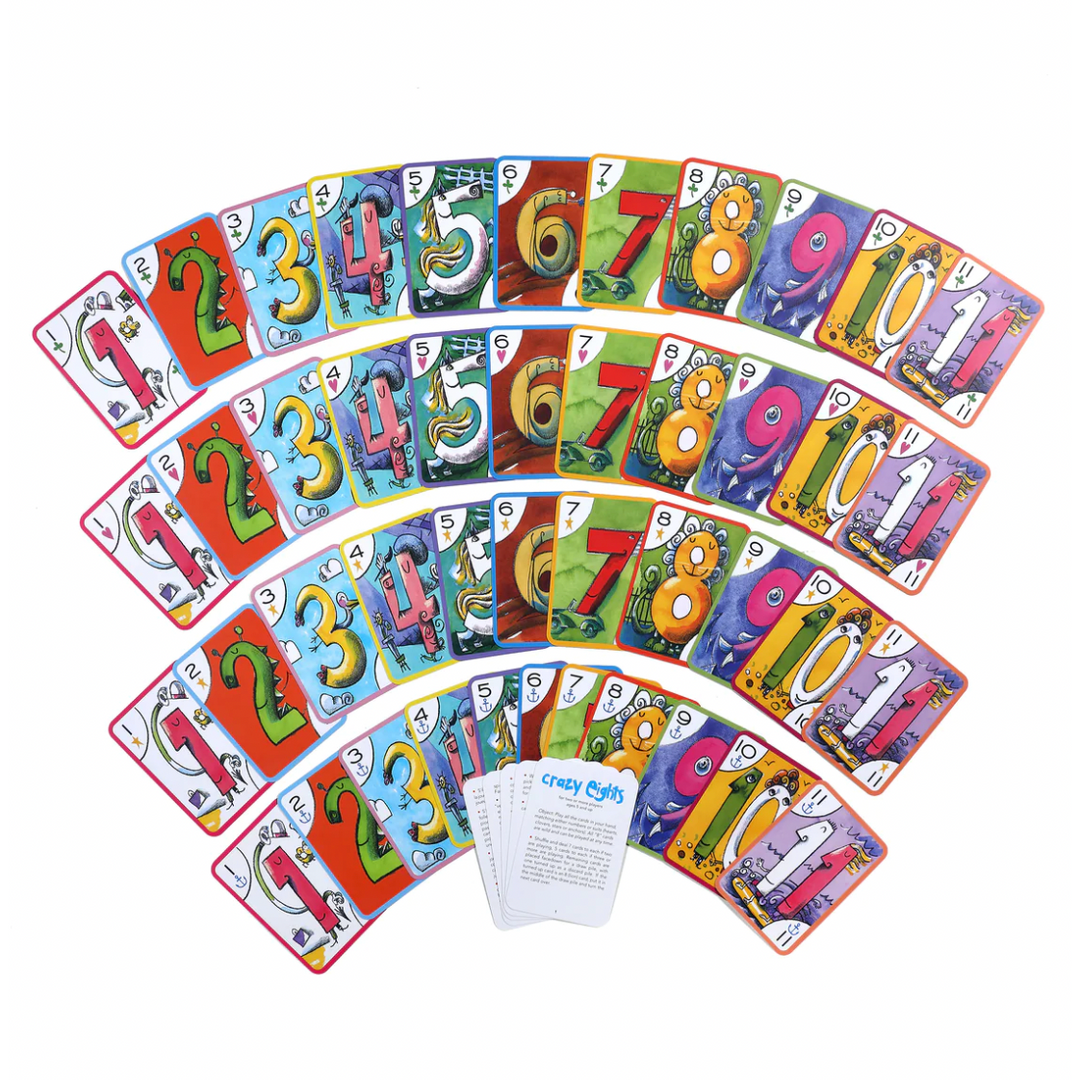 eeBoo Crazy Eights Card Game Puzzles &amp; Mazes eeBoo   