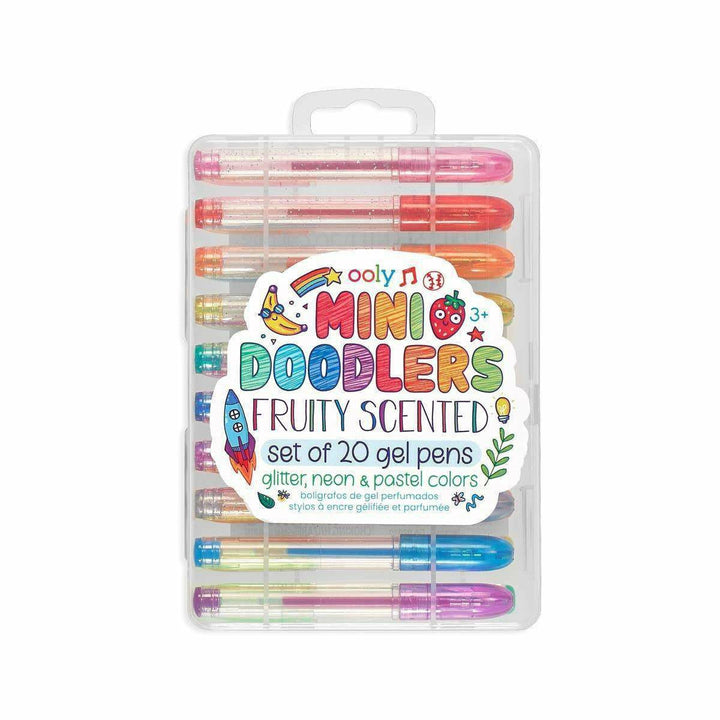 Ooly Mini Doodlers Fruity Scented Gel Pens - Set of 20 Pens Ooly