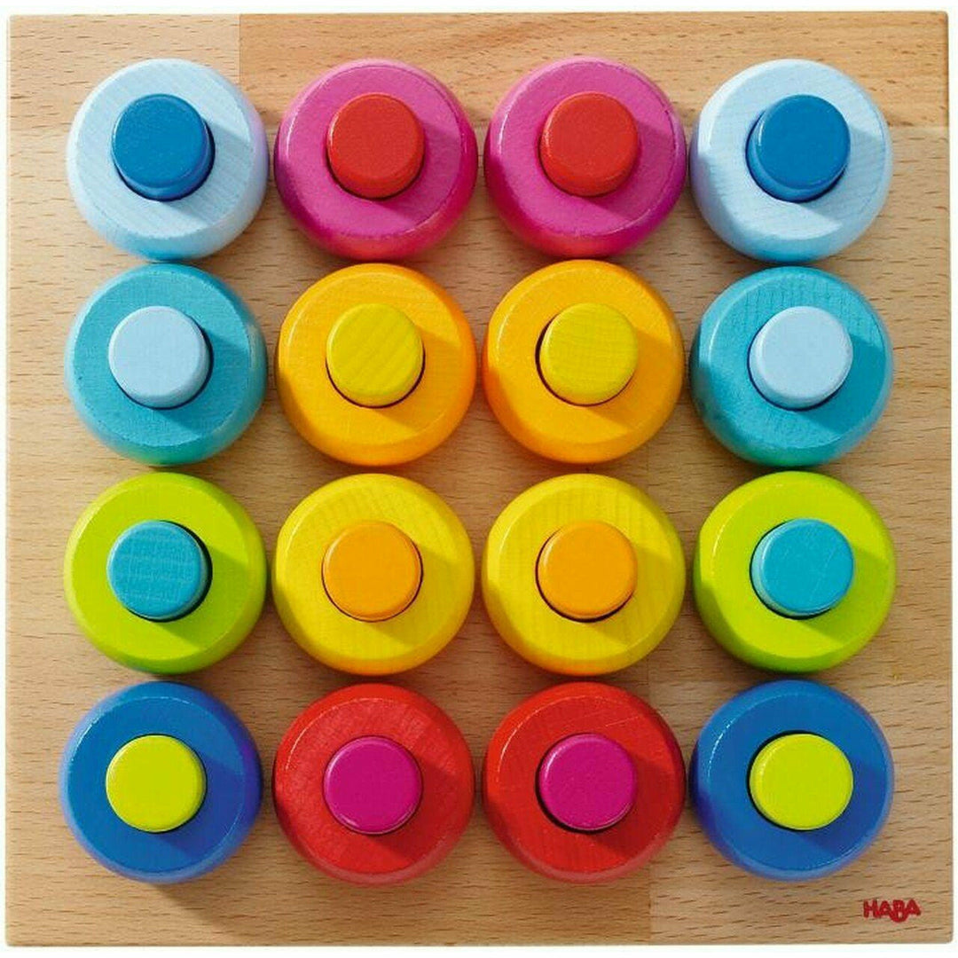 Haba Rainbow Whirls Pegging Game Puzzles &amp; Mazes Haba   
