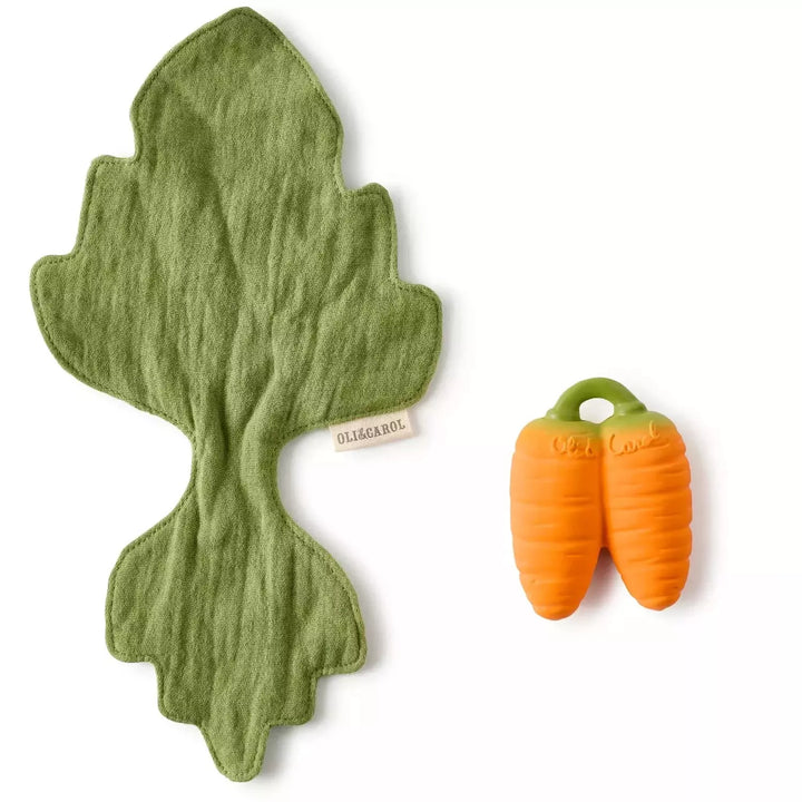 Oli &amp; Carol Cathy the Carrot Mini Doudou Teether Pacifiers and Teething Oli &amp; Carol   