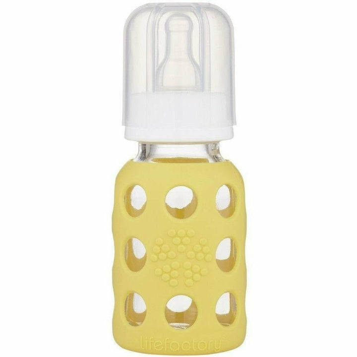 Lifefactory Glass Baby Bottles 4 oz. Bottles &amp; Sippies Lifefactory Banana 4 oz 