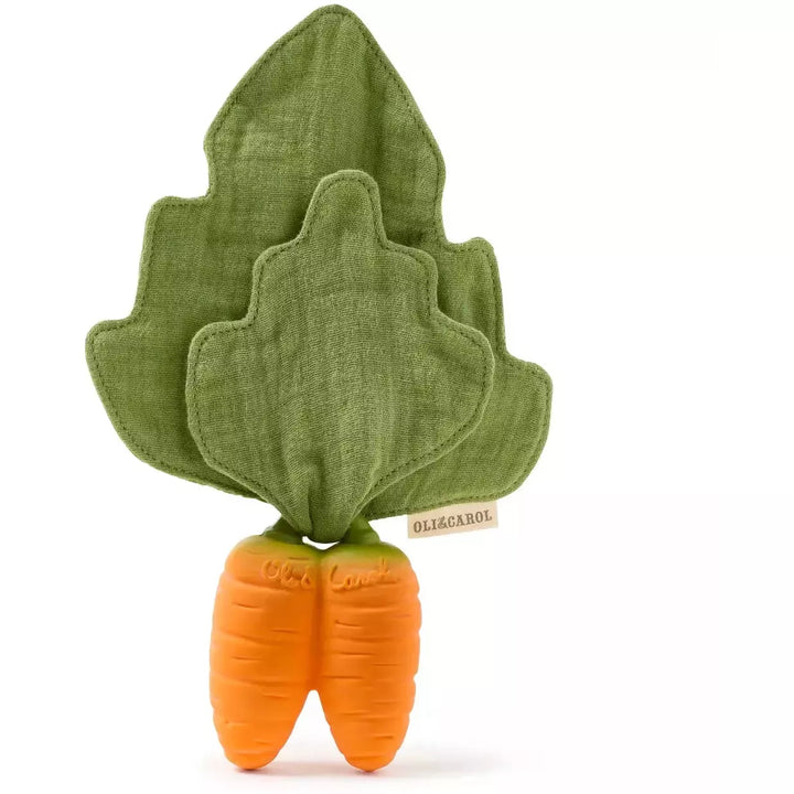 Oli &amp; Carol Cathy the Carrot Mini Doudou Teether Pacifiers and Teething Oli &amp; Carol   
