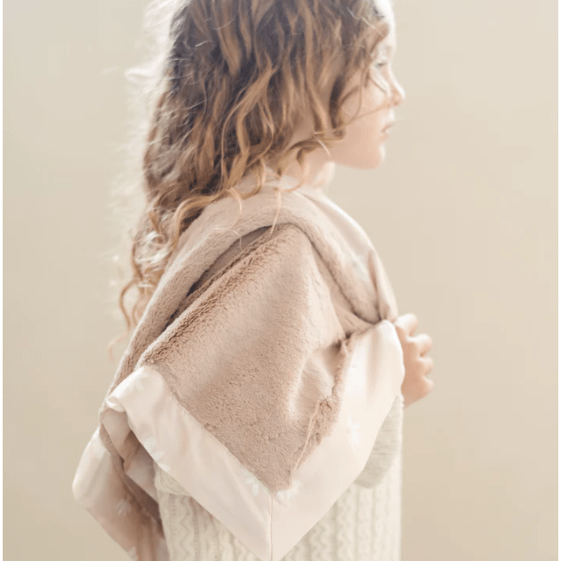 Saranoni Satin Border Receiving Blankets Swaddles &amp; Blankets Saranoni Daisy  