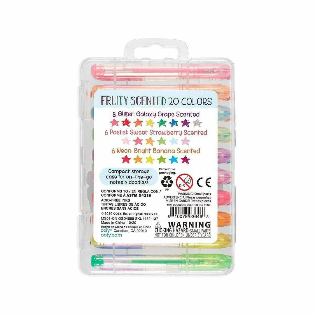 Ooly Mini Doodlers Fruity Scented Gel Pens - Set of 20 Pens Ooly