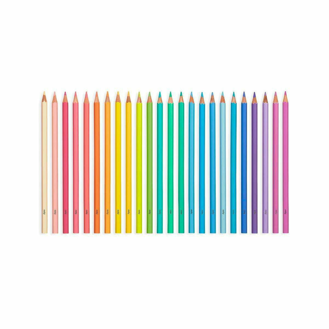 Ooly Pastel Hues Colored Pencils Set of 24 Colored Pencils Ooly