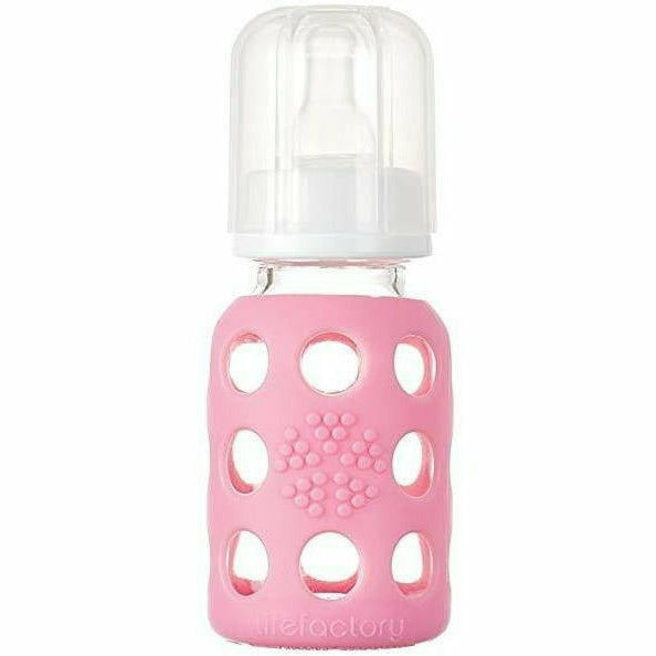 Lifefactory Glass Baby Bottles 4 oz. Bottles &amp; Sippies Lifefactory Light Pink 4 oz 