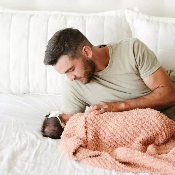 Saranoni Ribbed Bamboni Receiving Blankets Swaddles &amp; Blankets Saranoni   