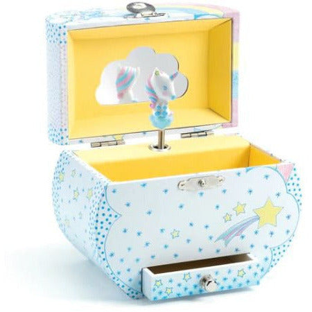 Djeco Unicorn Dreams Musical Treasure Box Music Boxes Djeco