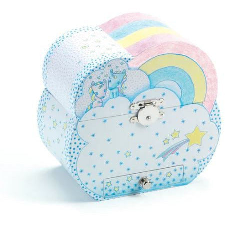 Djeco Unicorn Dreams Musical Treasure Box Music Boxes Djeco